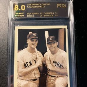 Mantle / Maris ‘61 year graded card